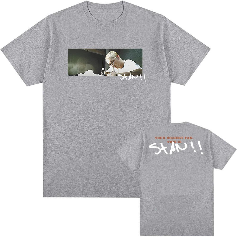 

EMINEM STANS GFX НАЙБІЛЬШИЙ ФАНАТ Футболка з коротким рукавом Бавовняна Чоловіча Футболка Повсякденна Мода Унісекс Вуличний Стиль Хіп-Хоп Чоловічий Одяг Футболка XXL