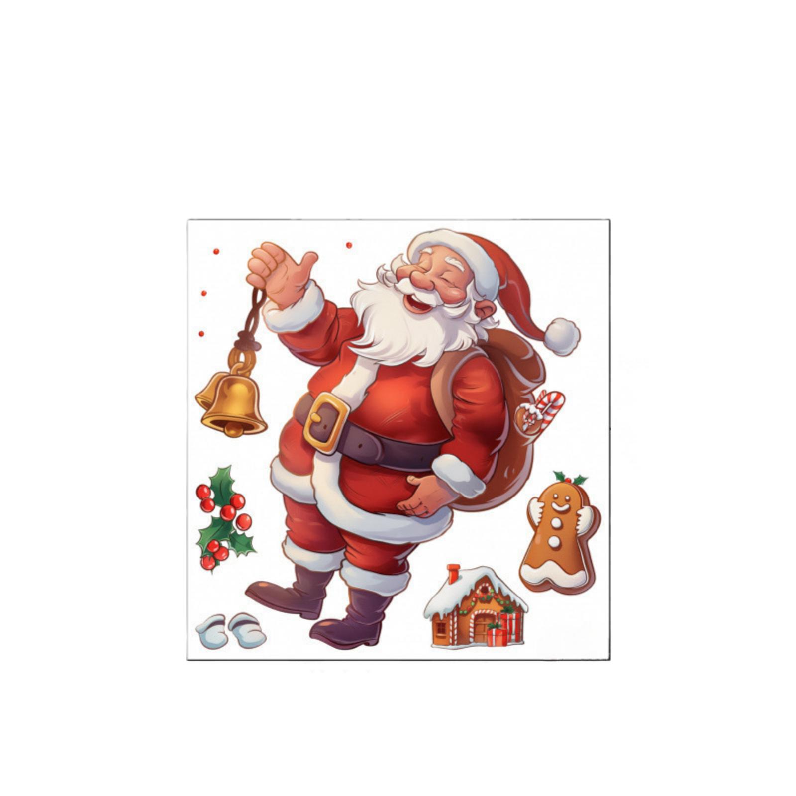 

Christmas Wall Decals Peel And Stick Wall Breaking Cute Wall Stickers Removable Winter Xmas Decor For Refrigerator Bedroom Living Room Home Chris One Size