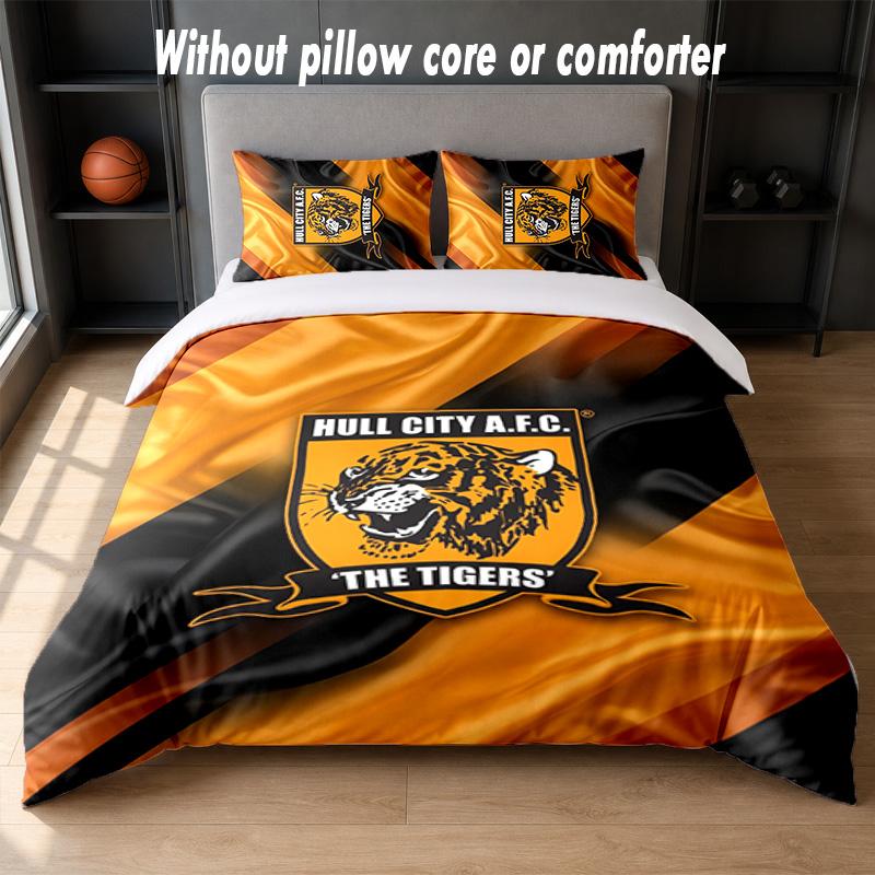 Set Biancheria da Letto Hull FC Design 1 Copripiumino + 2 Federe Morbido Traspirante Biancheria da Letto per la Casa