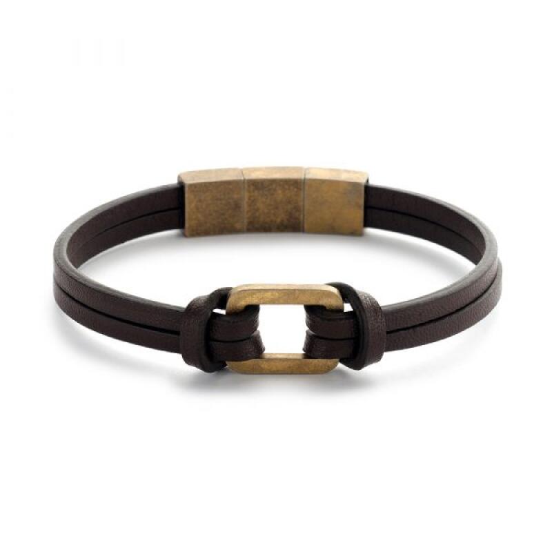 

[Frank 1967] Magnetic Leather Bracelet Brown 7FB-0440