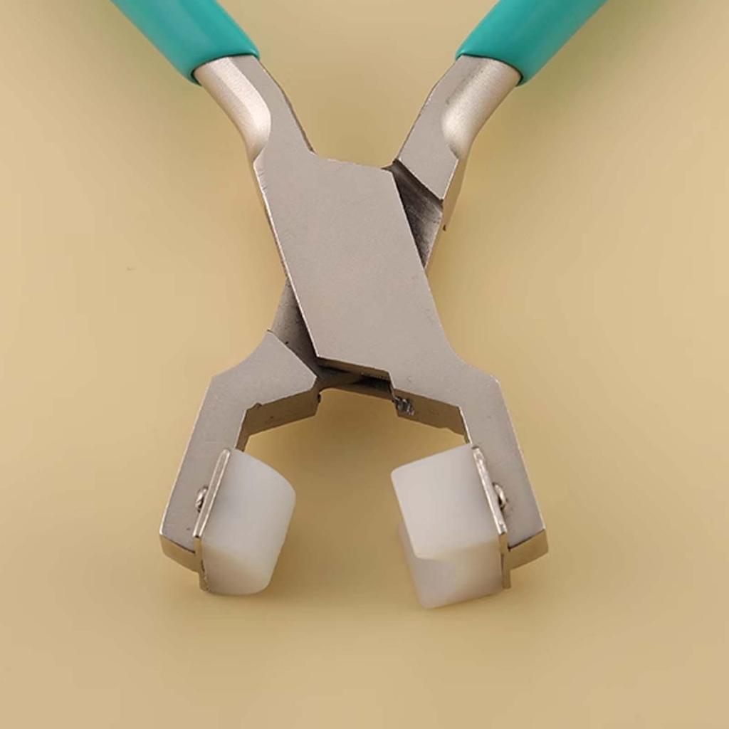 Nylon Jaw Bracelet Bending Pliers, Mini Precision Jewelry Ring Making Pliers DIY Wire Winding Beading Clip