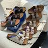 "Summer Unisex Double-Breasted Sandals and Flat-Bottom Slippers for Couples"