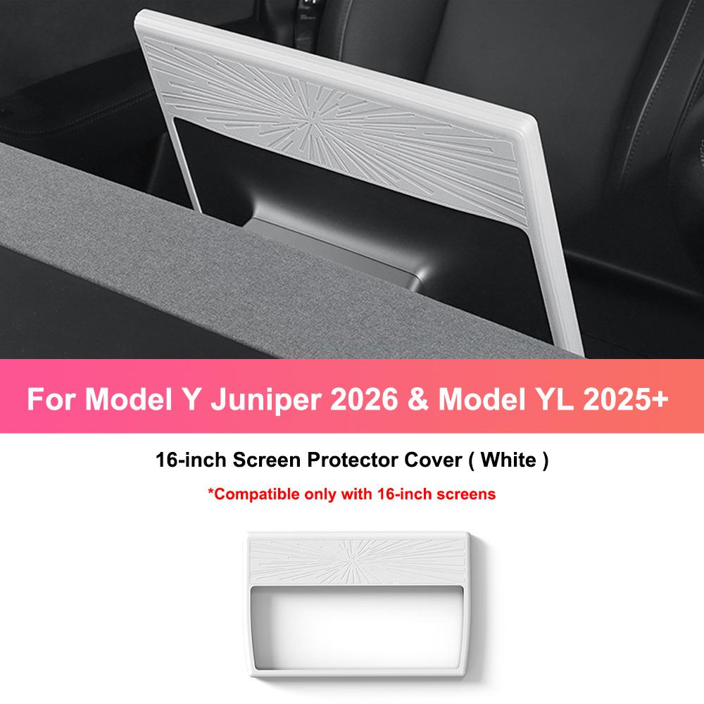 For Tesla Model Y Juniper 2026 Model YL Central Control Navigation Screen Protector 16-inch Silicone Protective Frame Edge Cover