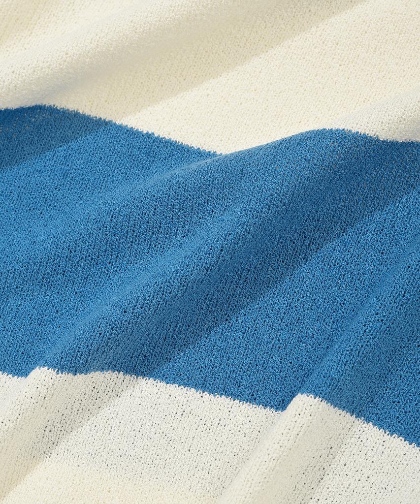 COVERNAT Rugby Half Knit Blue