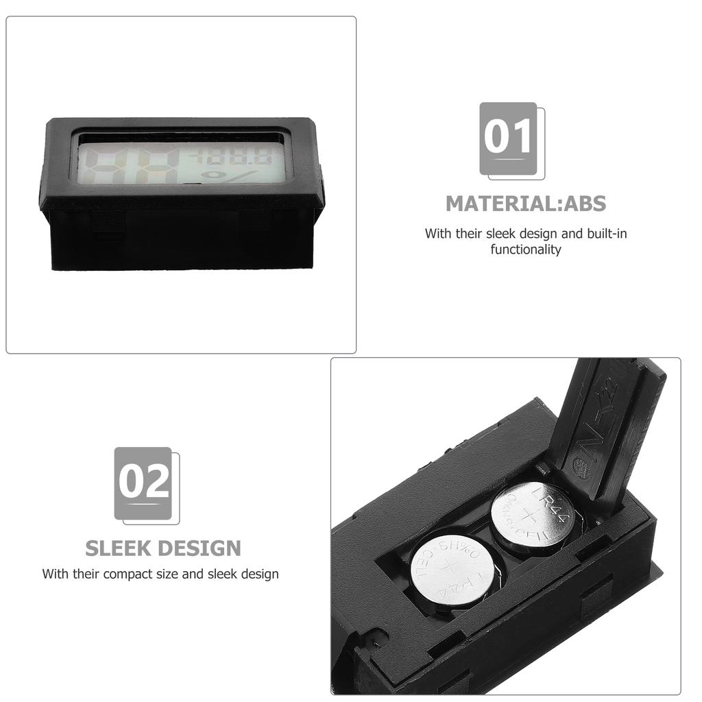 3pcs Mini Thermometer Hygrometer Digital Display Humidity Meters Indoor Thermometers Temperature Indoor Office Digital Humidity