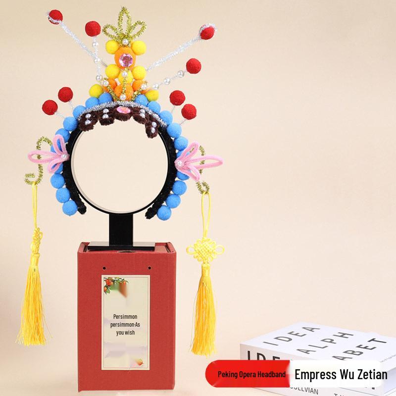 DIY Peking Opera Headband & Hair Accessories Kit for Dragon Boat Festival Team-Building Activity