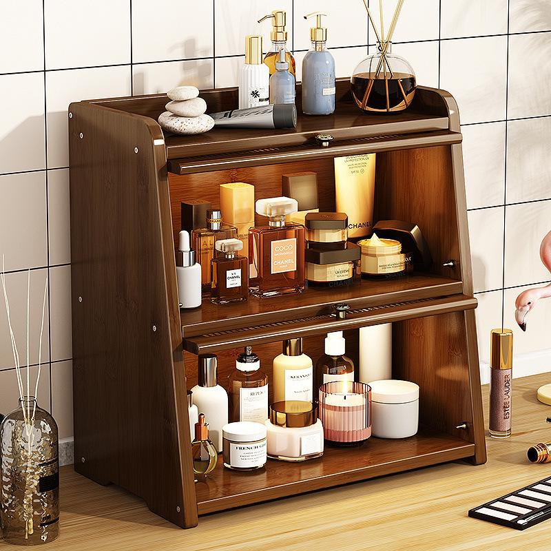 Solidna drewniana komoda i szafka do przechowywania w kolorze orzechowym do jadalni