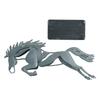 Iron Running Horse Statue Abstract Horse Figurine Decor Desktop Horse Ornament  Office Display