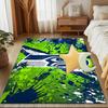 Seahawks Team Spirit Rug Game Carpet, Floor Mat for Bedroom Living Room Entryway Rug, Home Decor Idea Gift for Christmas Birthday