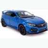 1:32 Scale 2017 Honda Civic Type-R Diecast Model Car Toy with Doors Open Light and Sound for Kids Boys Girls Adults Men Collection