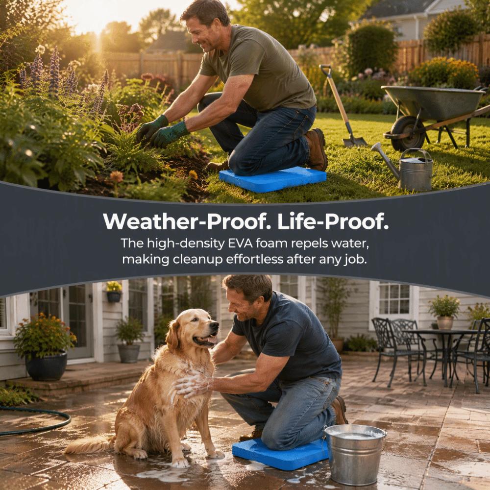 Easy To Clean Garden Kneeler Pad Waterproof Knee Pad Cushion Support Kneeler Mat  Garage Use