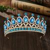 Metal Princess Tiara Shiny Rhinestone Crown Fashion Baroque Crown  Girls