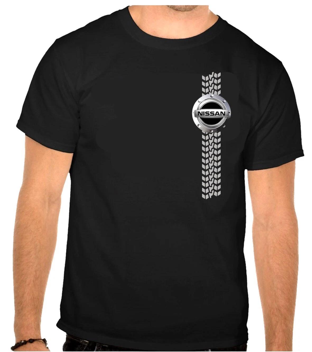 Nissan Logo Car Black T-Shirt - 744- S