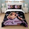 Bedding Set 1 Duvet Cover 2 Pillowcases Taylor Swift Print Soft Bed Linen Bedroom Decor