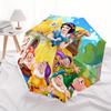 Snow White,Dwarfs Automatic Opening and Closing Umbrella - 8-rib Reinforced Folding Design, Lightweight and Portable, Suitable for Daily Bus