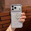 Helle Diamant Doppelherz Handyhülle für iPhone 17 Pro Max/15 Pro, Sanftes Einfaches Design - Kompatibel mit iPhone 11/12/16.