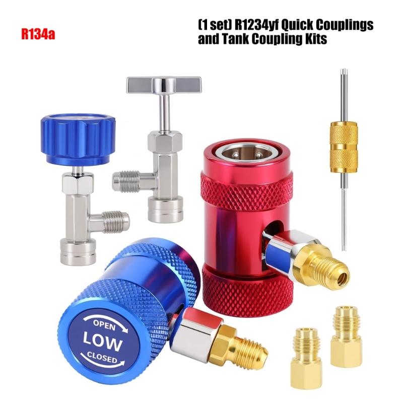 R1234yf Coupler Tool Ergonomic Design Fast Secure Refrigerants Line Connections for Air Conditioning Applications