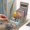 Transparent Stationery Finishing Box Plastic Sticky Note Sorting Box  Charging Line