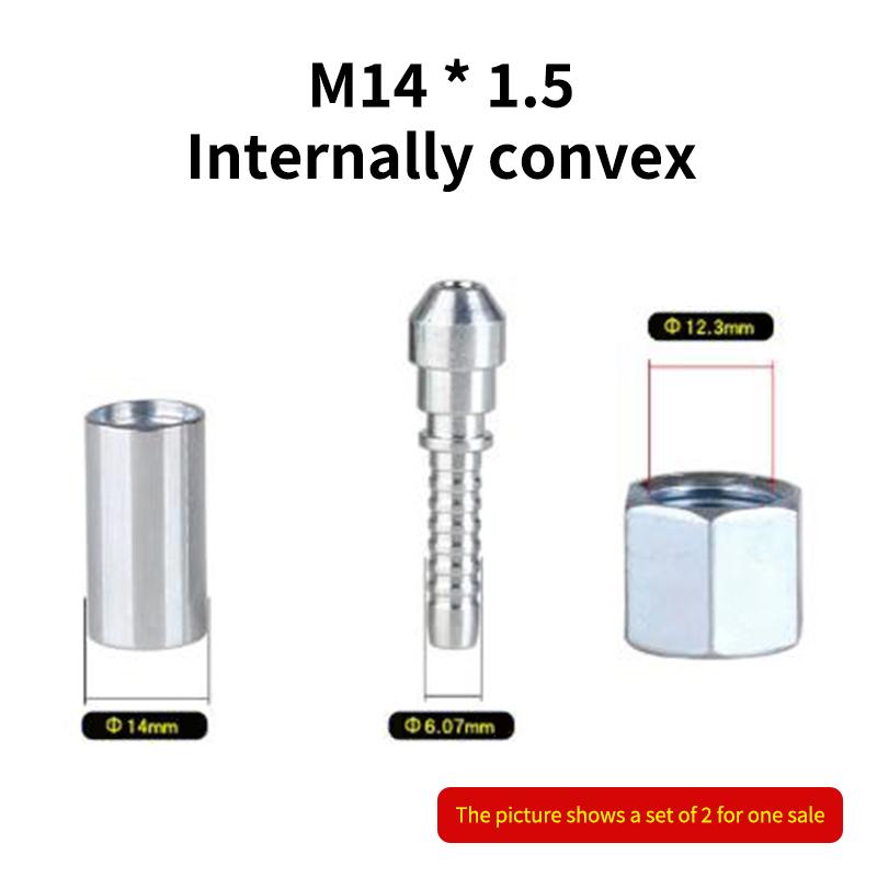 

2Sets High Pressure Washer Hose Insert Fittings Car Washer Hose Fittings Twist Connector D14MM Ring Nut M14 Fitting Connector