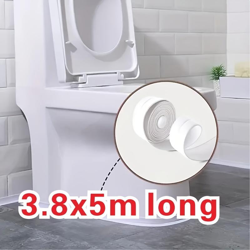 1pc Self-Adhesive Seal Strip Tape, PVC Material, Meat-seam Design, Home Goods, Bathroom Seam Cover | Seamless Adhesive Strip | Bathroom Caulk Stri