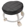 Low Roller Seat Comfortable 360 Degree Rotating Low Rolling Stool with Wheels for Home Office Garage Shop Round Black