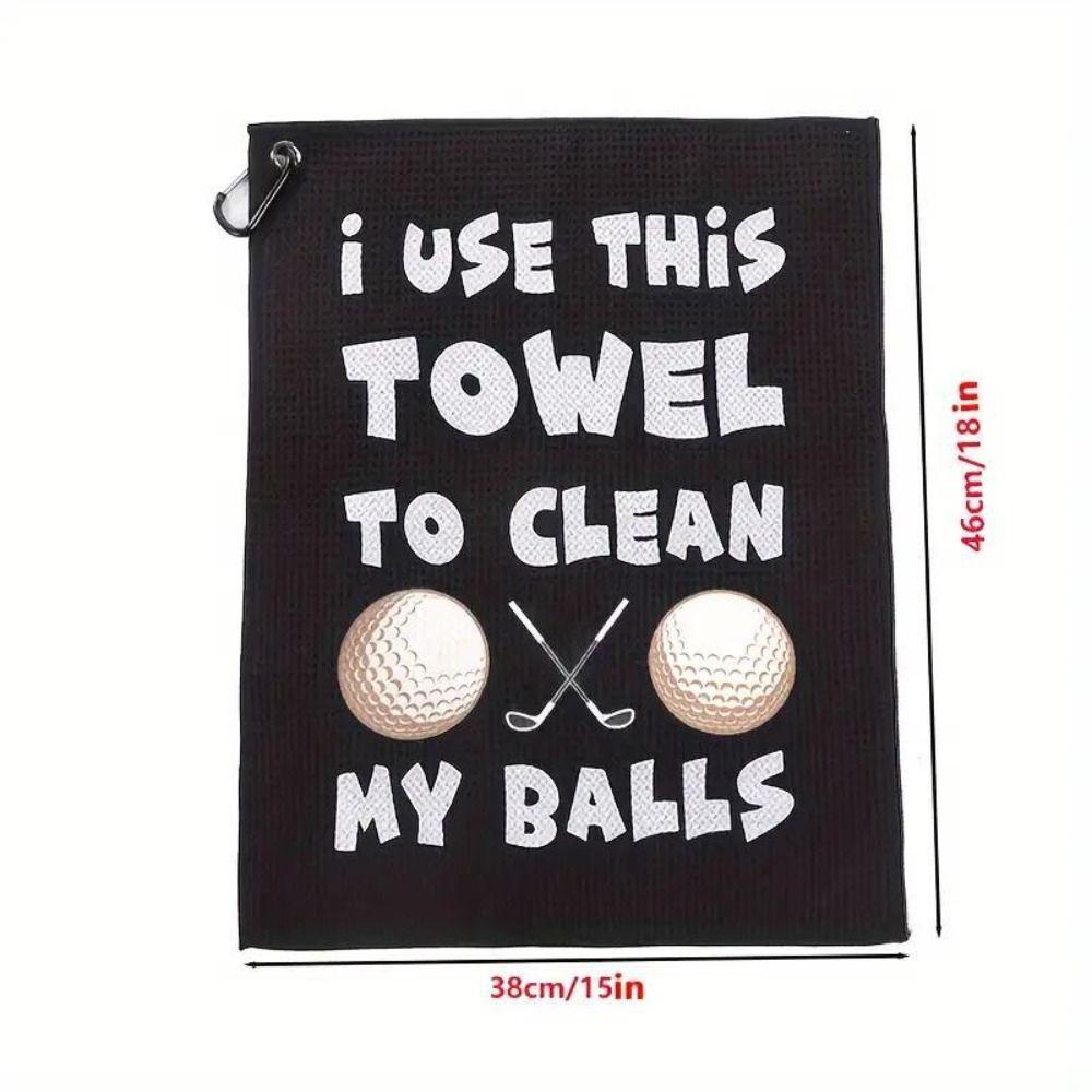 Color Printed Golf Towel Training Aids Golf Cleaning Tools Dry Towels Golfer  Sports Equipment