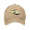 MGB Roadster In Pale Primrose Baseball Cap Thermal Visor Hat Beach Birthday Hip Hop Unisex Golf Wear Womens