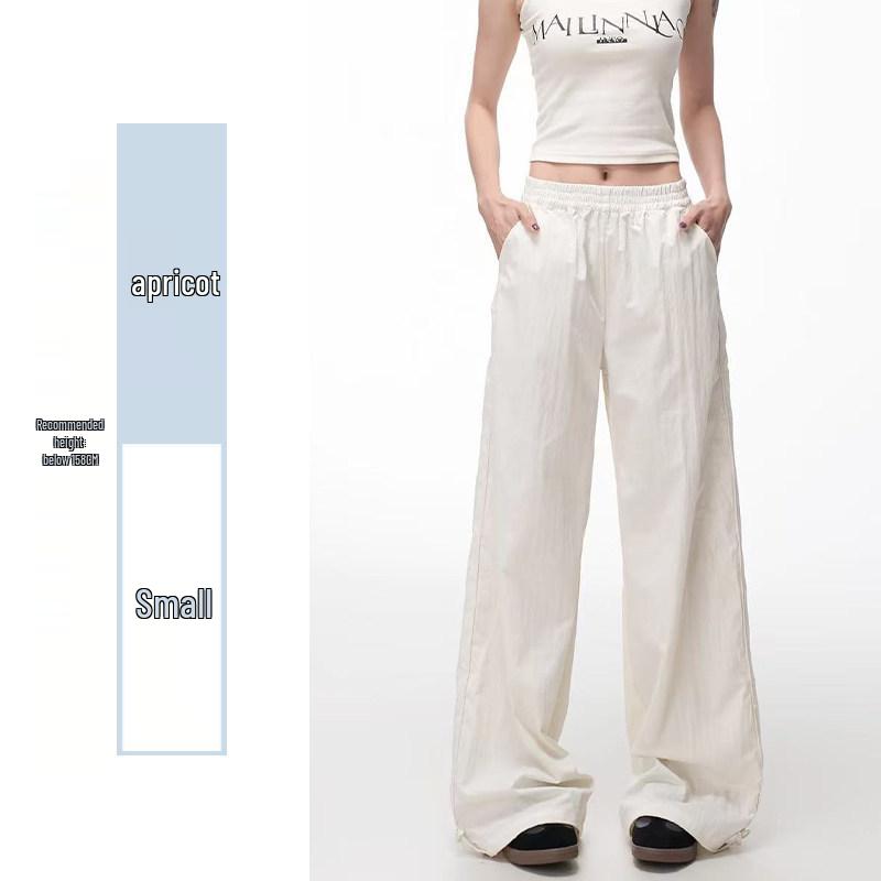 Women s Slimming Quick-Dry Dark Blue High-Waist Wide-Leg Work Pants Large