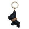 Fun And Functional PU Leather French Bulldog Keychain for Fashion Enthusiasts Phone Chain Pendant Keyring