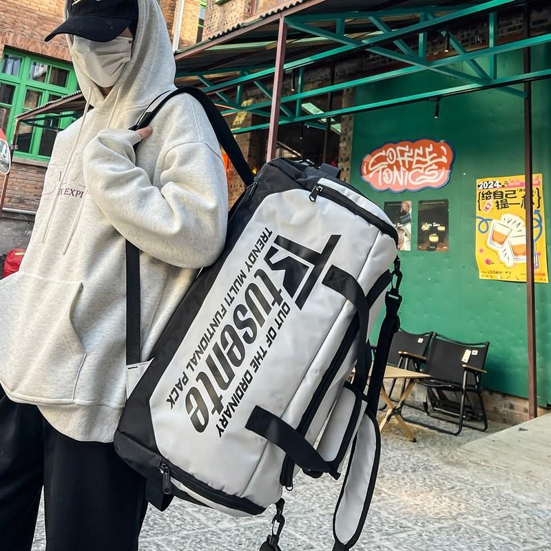 Leisure, fitness, sports, multifunctional handbag, letter outdoor hiking, large capacity shoulder bag