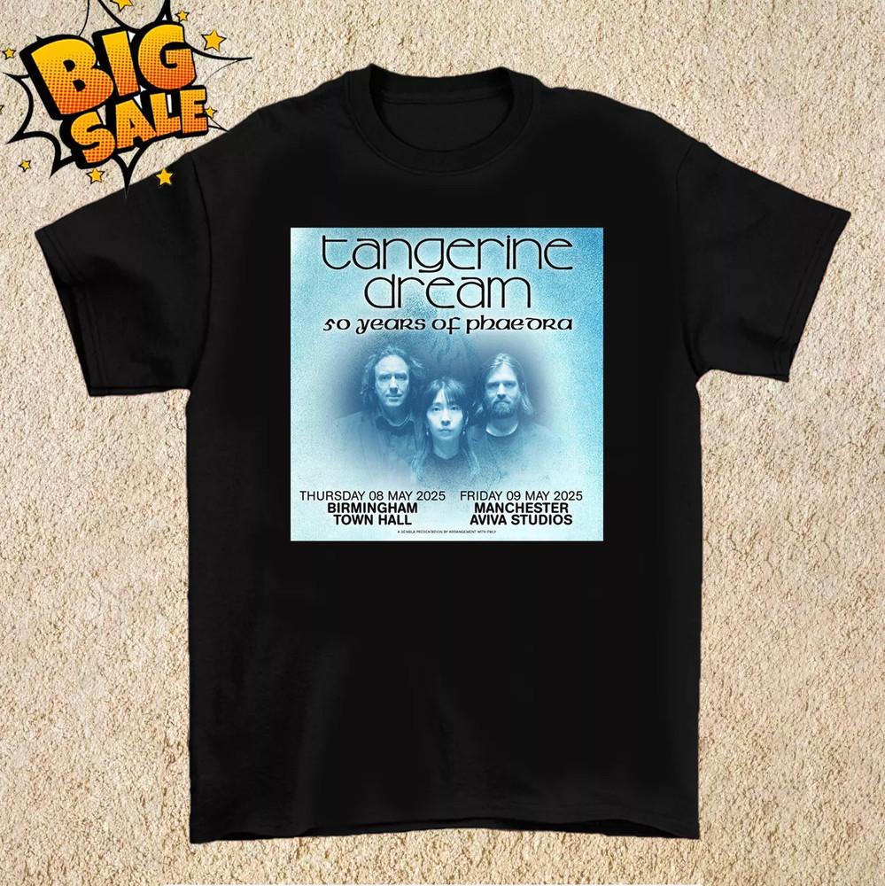 Tangerine Dream Celebrate 50th Anniversary of Phaedra T Shirt Full Size S-5XL Unisex T-Shirt XL