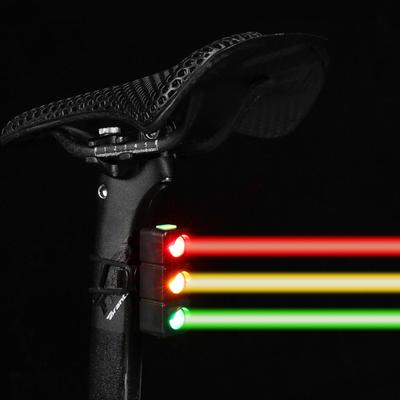 Bicycle Tail Light 3 Colors LED Waterproof Type-C Rechargeable MTB Road Mountain Bike Rear Lightweight Night Riding Bike Safety Warning Lamp