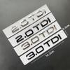 3D ABS Chrome Black 2.0 TDI 3.0 TDI Letters Rear Boot Trunk Logo Badge Emblem Sticker Decal For Audi A3 A4 A5 A6 Q3 Q5 Q7 S7