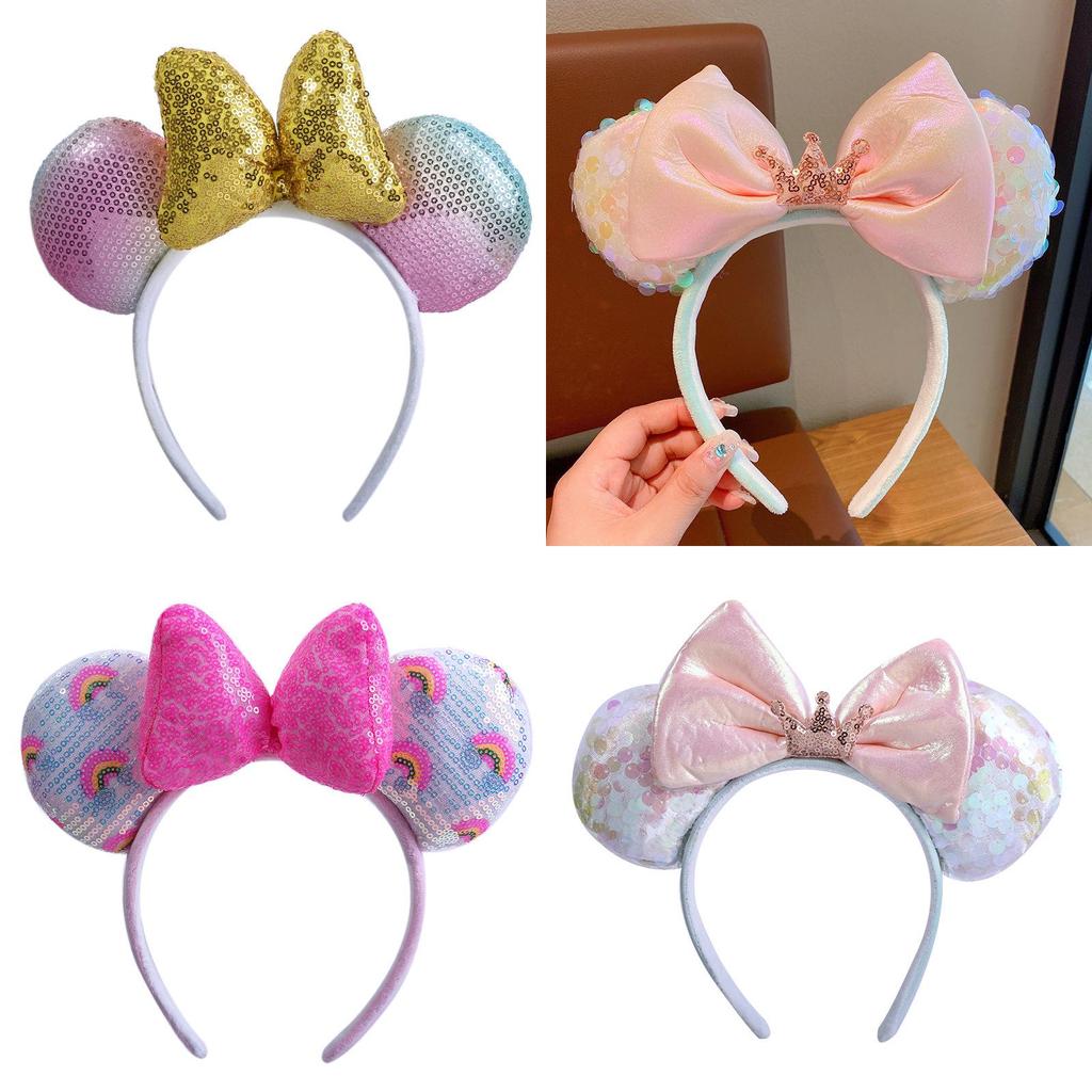Handmade Princess Headband With Shimmering Sequins Ideal For Adults And Kids Rainbow Colors