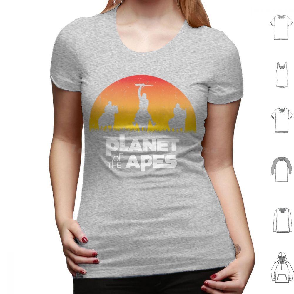 Planet Of The Apes Sunset T Shirt 6xl Cotton Cool Tee Planet Of The Apes Apes Charlton Heston Chimpanzee Film Filthy Animal