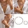 Fashionable Coconuts Shell Wood Bead Necklace and Bracelet Set for Surfers and Beach Lovers Casual Wear Stylish Outfits