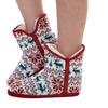 Keanu Womens/Ladies Fair Isle Faux Fur Lined Slipper Boots