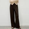 Women's Elegant High-Waisted Straight-Leg Casual Pants