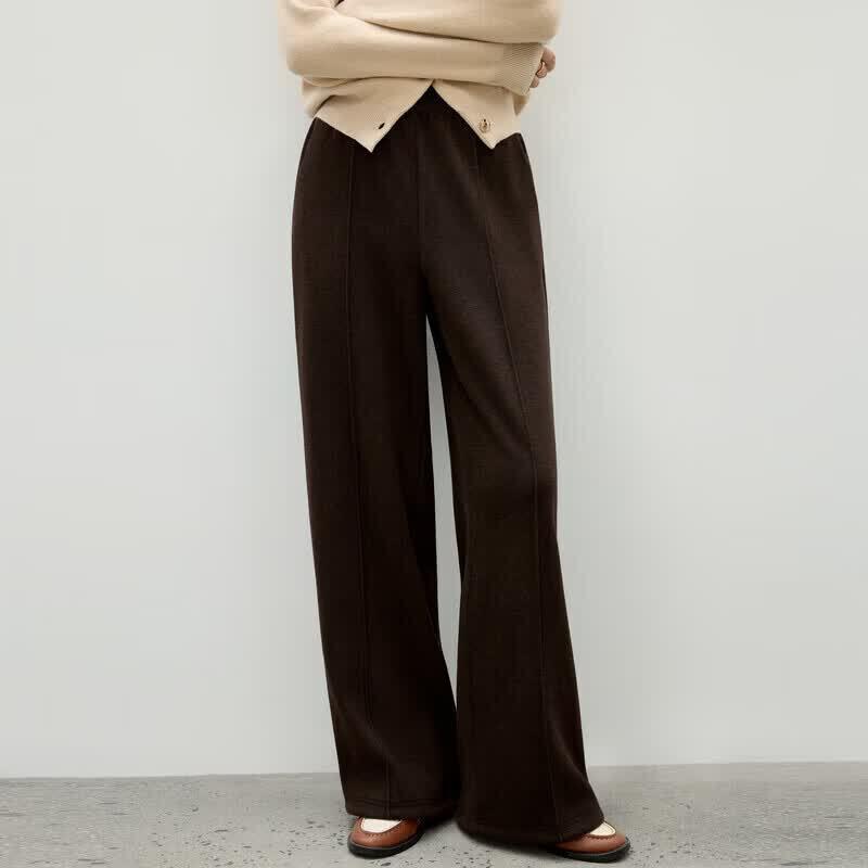 Women's Elegant High-Waisted Straight-Leg Casual Pants