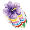 25pcs Cartoon Disposable Placemats Set Paper Eco-Friendly Cup Mat Vibrant Colors Flowers Shaped Table Mats Restaurant
