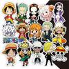 10/30/80pcs One Piece Japanese Anime Stickers Classic Manga Sticker Scrapbook Suitcase Phone Bike Luffy Zoro Cartoon Decals Toy