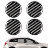 4 Pcs Exterior Door Key Cover, Creative Car Keyhole Carbon Fiber Sticker Multi-functional Decorative