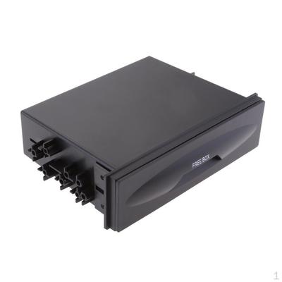 Single Din Dash Dashboard Mount Car Vehicle Refit Audio Cassette Box Drawer
