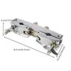 Drum Clamp DoubleSided Expansion ChromeFinished Connecting Bracket for Drummers,