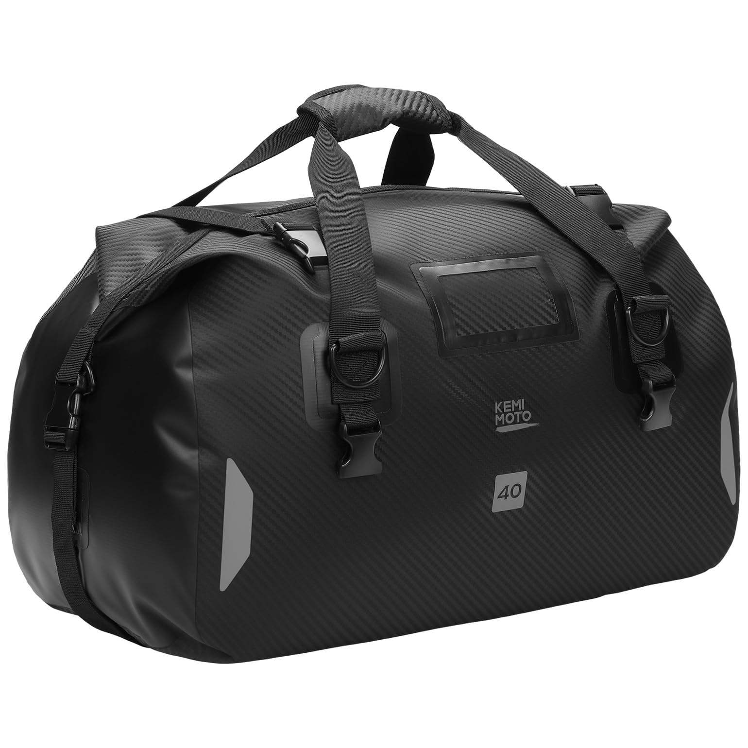 

KEMIMOTO Мотоциклетное Сиденье Туристическое 40 л с Плечевым Светоотражающим и Воздушным Идеально для Ночной Сумка, 100% Водонепроницаемый, Сумка, Сумка для Кемпинга/Туринга, Вместимость, Ремень,