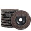 16x100 Calcined Sandpaper Flap Wheel for Grinding & Polishing Metal, Wood, Stone – Includes 75 Plastic Cover.