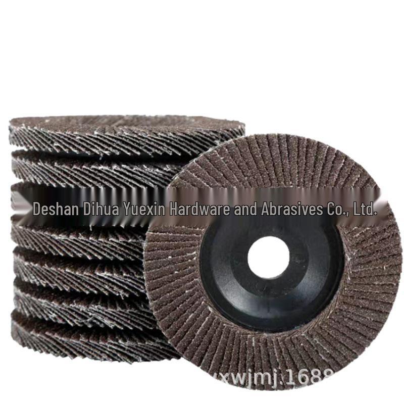 16x100 Calcined Sandpaper Flap Wheel for Grinding & Polishing Metal, Wood, Stone – Includes 75 Plastic Cover.