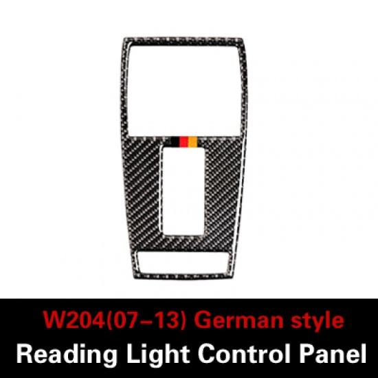 

Углеродное волокно для Mercedes Benz CE Class W204 W212 Автомобильный светильник для чтения Панель управления Наклейка на рамку Авто Интерьер A