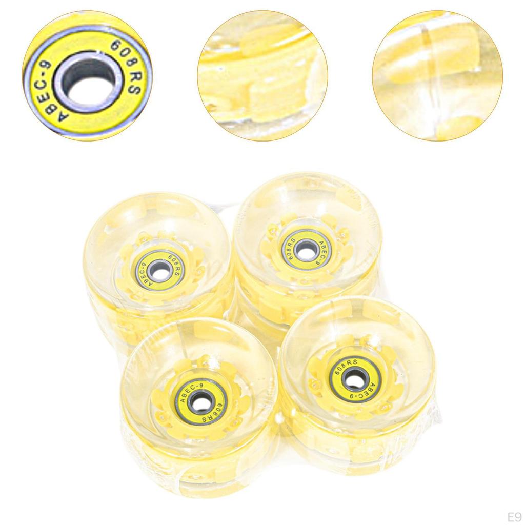 Skateboardové kolečka 65 mm 78a s ložisky RADEC-9