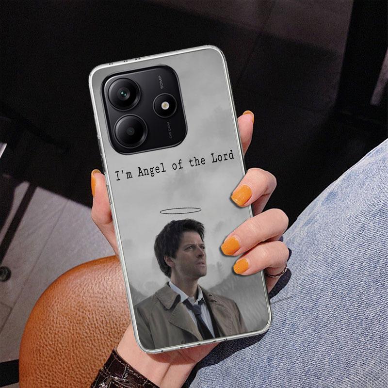Angel Castiel Supernatural Phone Case For Xiaomi Redmi Note 15 14 13 12S 12 11 Pro Plus 14S 11S 11E 10 10S 11T 5G Personalized C